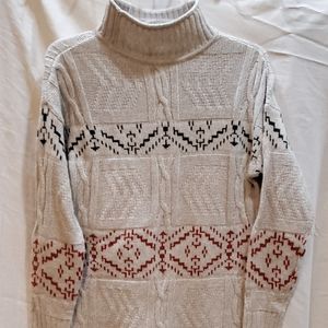 RDI snowflake cable knit sweater dress